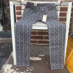 Levi's Black and White Patterned Jeans